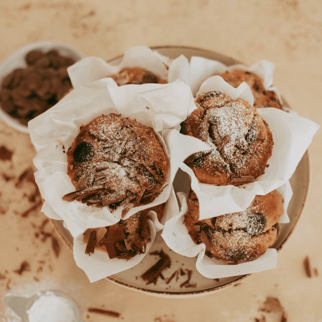Gluten Free Choc Banana Muffins