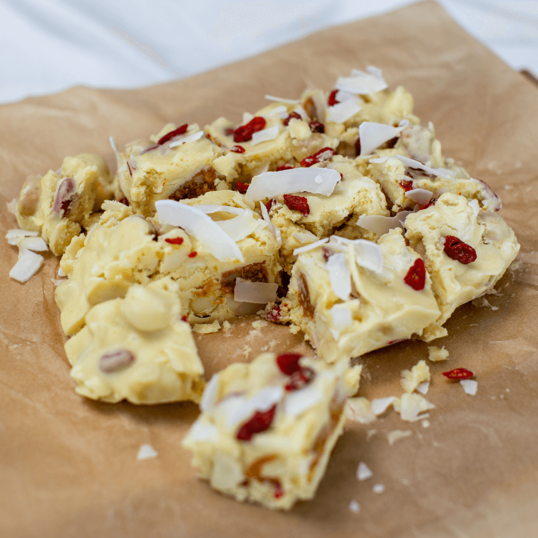 White Choc Raspberry Rocky Road