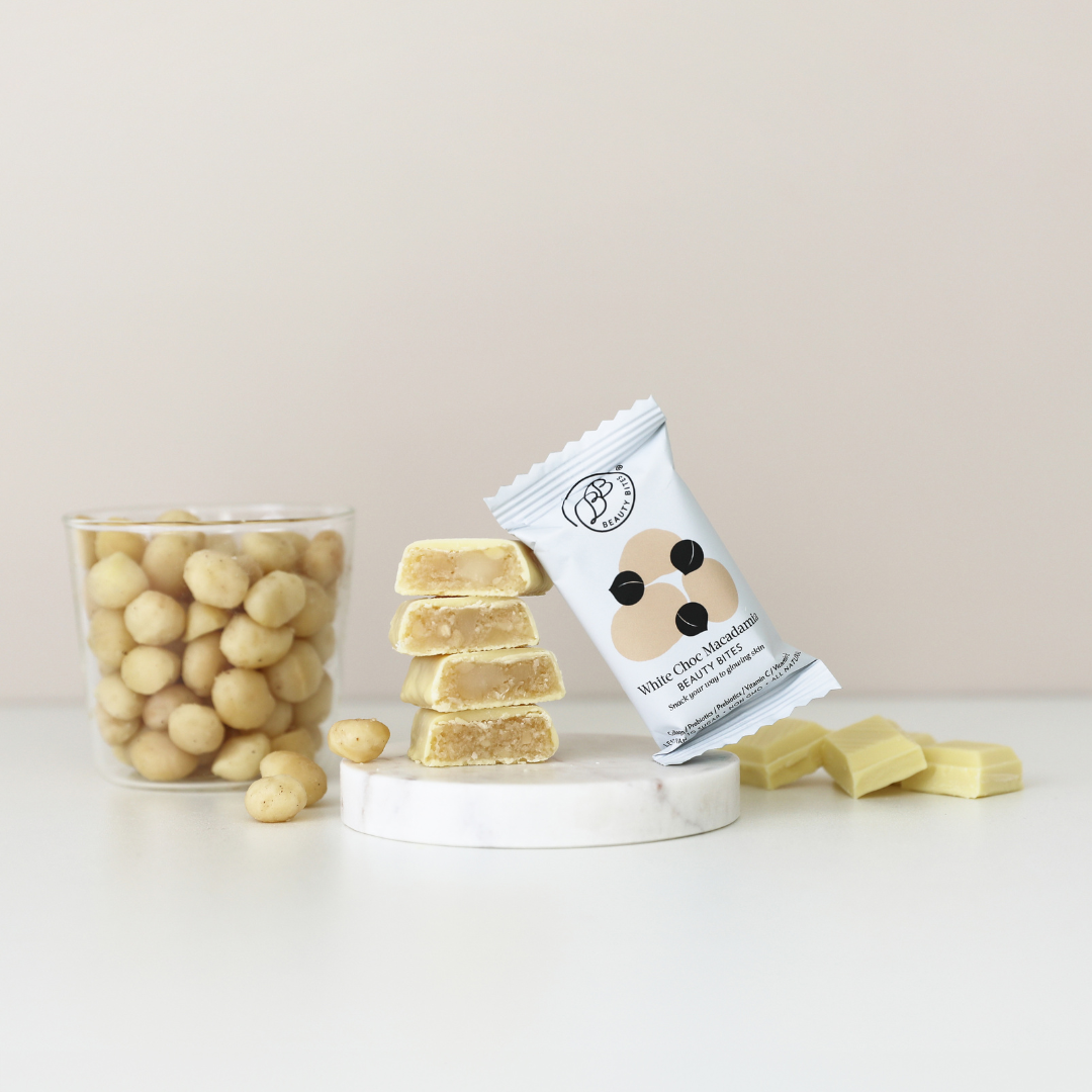 6 Pack - White Choc Macadamia Beauty Bites® 14 x 32g