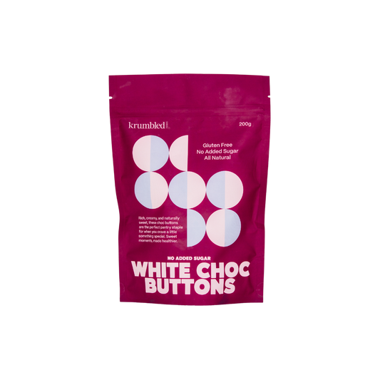 No Added Sugar White Choc Buttons