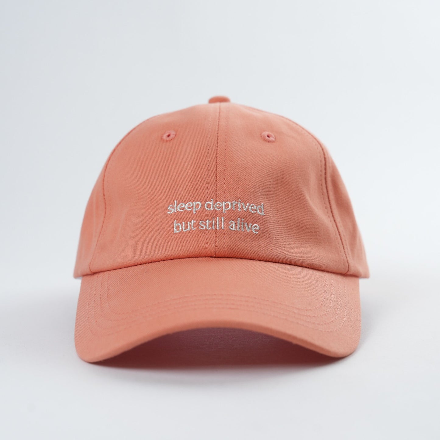 Sleep Deprived Adult Cap - Peach