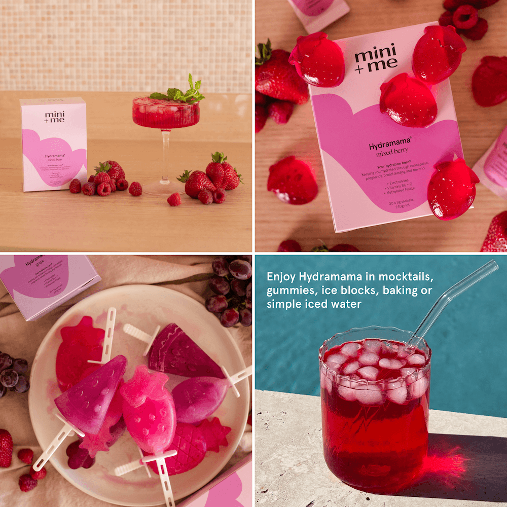 Enjoy your Hydramama Mixed Berry in mocktails, gummies, ice blocks, baking or simple iced water.