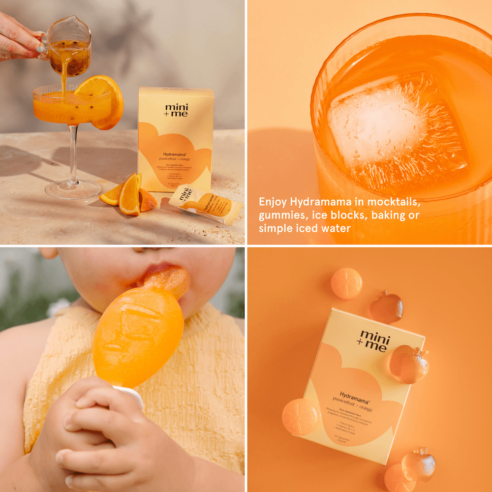 Enjoy your Hydramama Passionfruit + Orange in mocktails, gummies, ice blocks, baking or simple iced water.