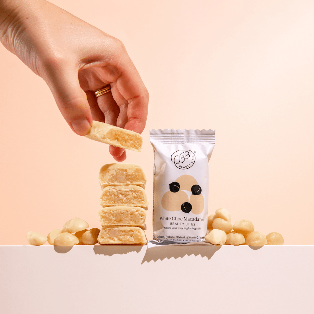 White Choc Macadamia Beauty Bites® 14 x 32g