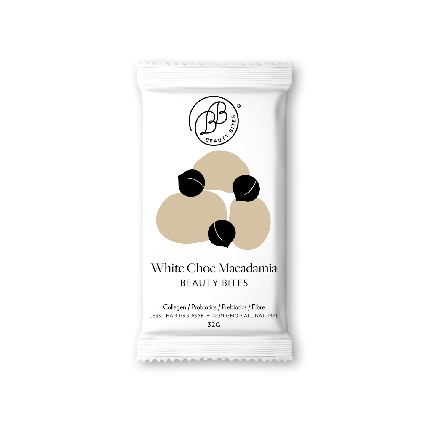 White Choc Macadamia Beauty Bites® 14 x 32g