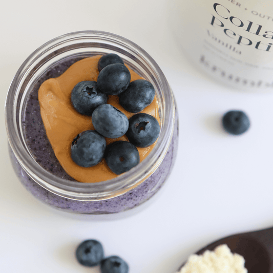 Blueberry + Vanilla Chia Pudding