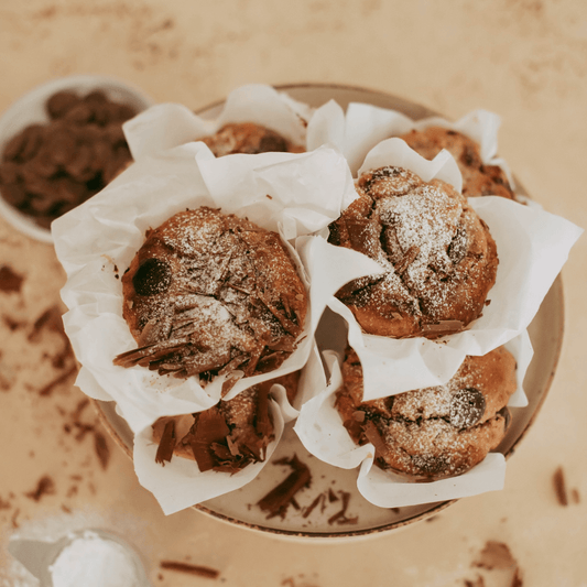 Gluten Free Choc Banana Muffins