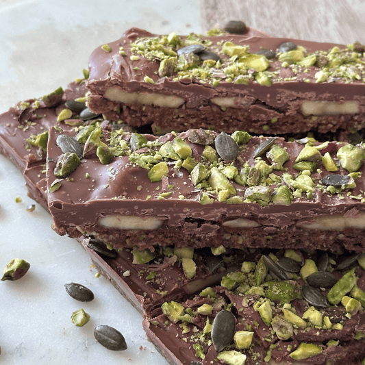 Choc Pistachio Collagen Slice