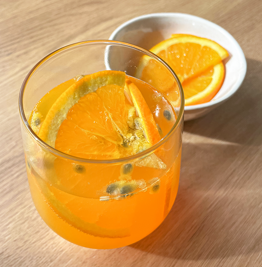 Passionfruit + Orange Spritz