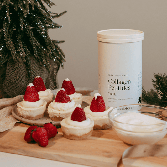 Santa Hat Cheesecakes