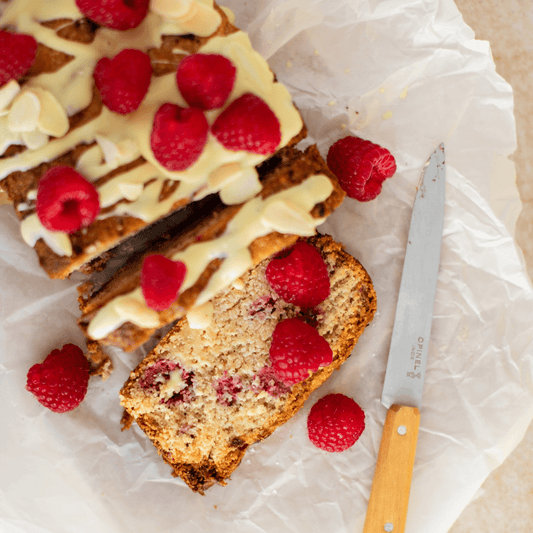 White Chocolate + Raspberry Loaf