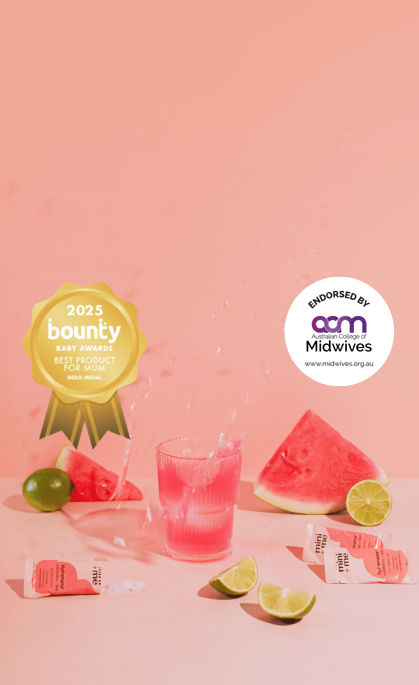 Hydramama Watermelon and Lime Hydration Drink. Pregnancy and Postpartum Support.