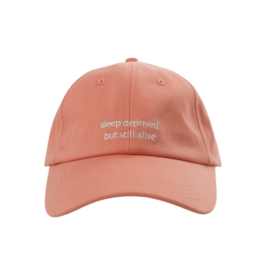Sleep Deprived Adult Cap - Peach